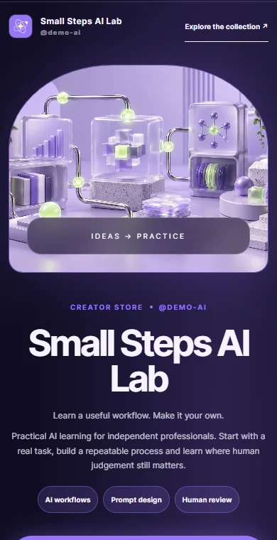 Small Steps AI Lab — AI education
