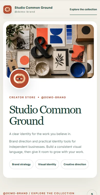 Studio Common Ground — Brand design