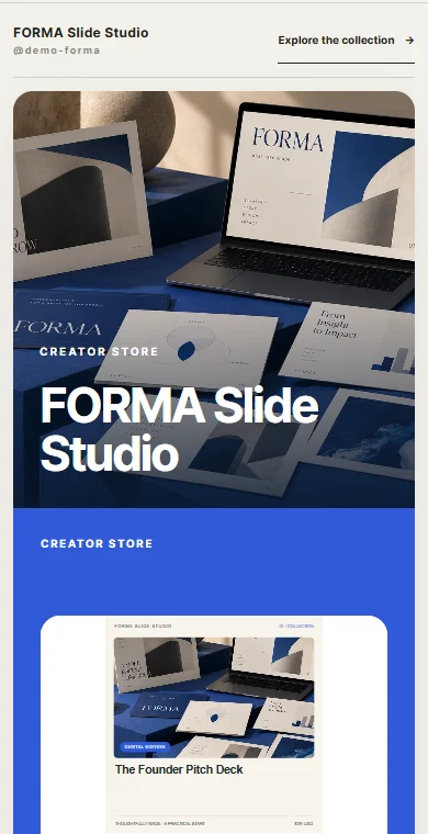 FORMA Slide Studio — Presentation templates