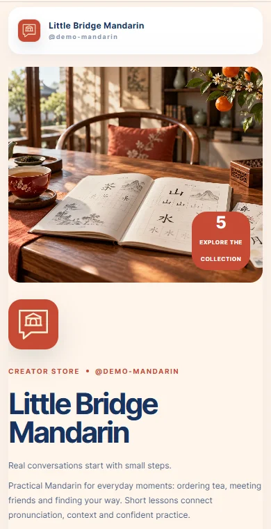 Little Bridge Mandarin — Mandarin lessons