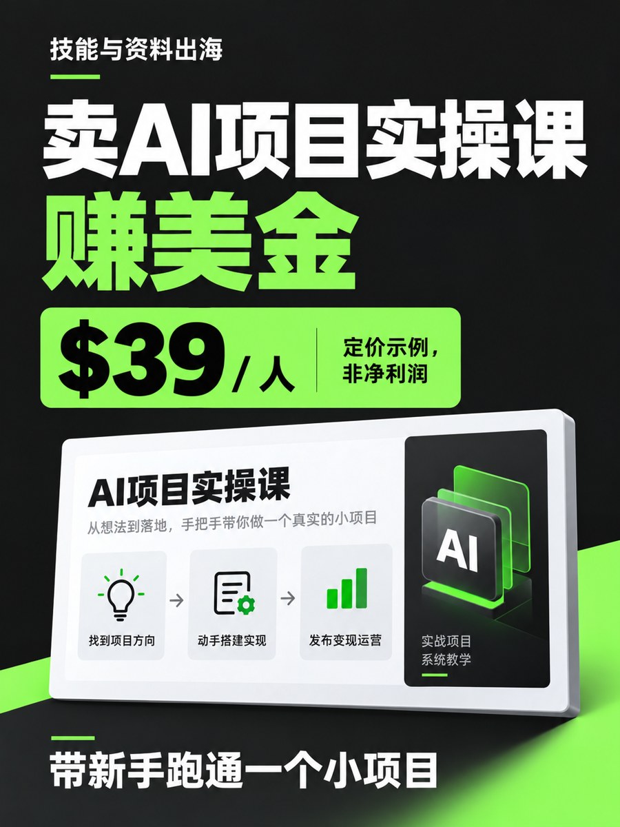 AI项目教学如何出海：从演示结果到带学员跑通项目