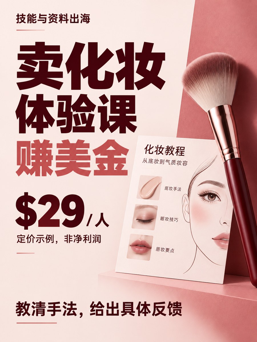 化妆教学如何出海：以一个具体手法设计体验课