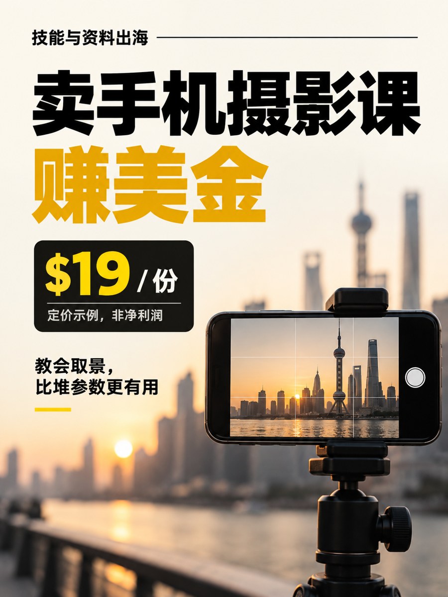 手机摄影教学如何出海：用同场景重拍设计练习课