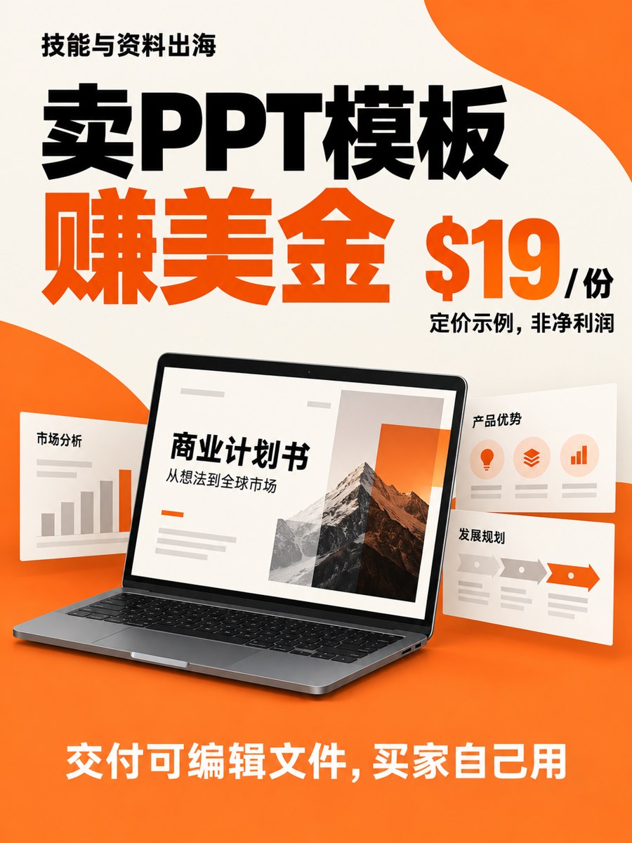 PPT模板如何卖给海外用户：可编辑提案与交付说明