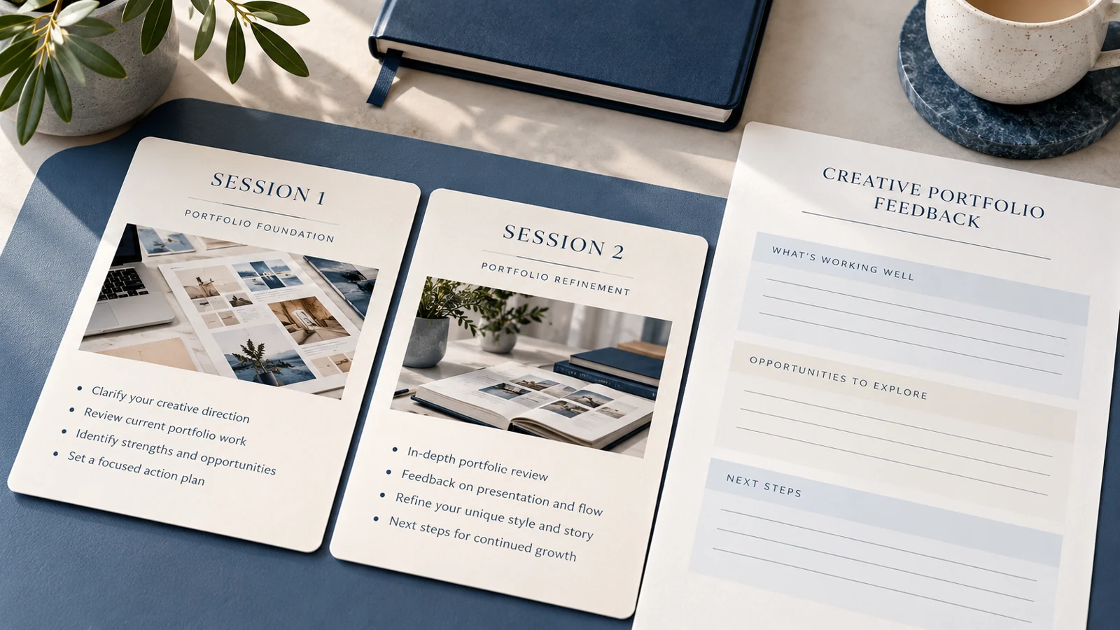 Illustrative creative portfolio coaching