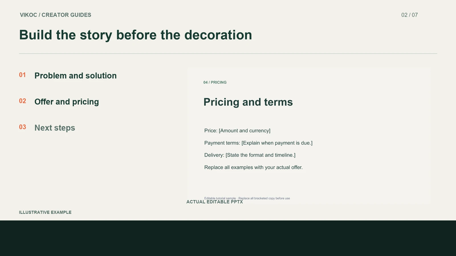 Build the story before the decoration — illustrative lesson diagram