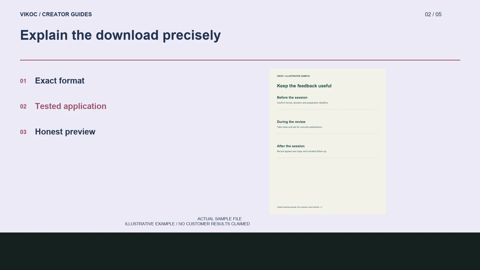 Explain the download precisely — illustrative lesson diagram